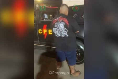 Imagem do homem preso