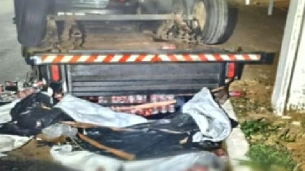 Cinco homens são presos após furtar caminhão carregado de refrigerantes em Trindade