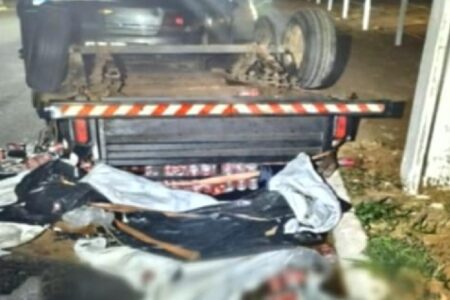 Cinco homens são presos após furtar caminhão carregado de refrigerantes em Trindade