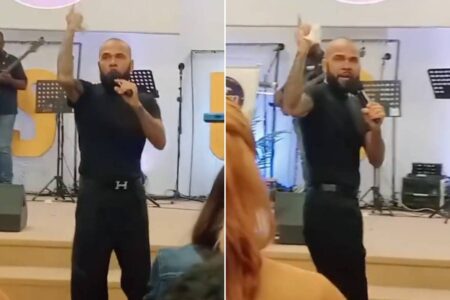 Absolvido em caso de estupro, Daniel Alves prega em igreja evangélica; vídeo "Tudo o que vivi tinha um propósito", afirmou o ex-jogador