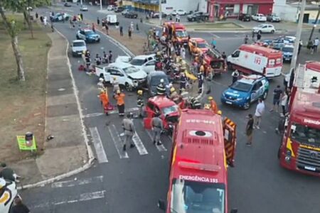 Imagem do local do acidente