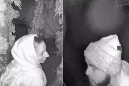 Casal de ladrões é flagrado fazendo sexo durante roubo a restaurante; vídeo Decoração romântica pode ter ajudado para o clima durante o roubo