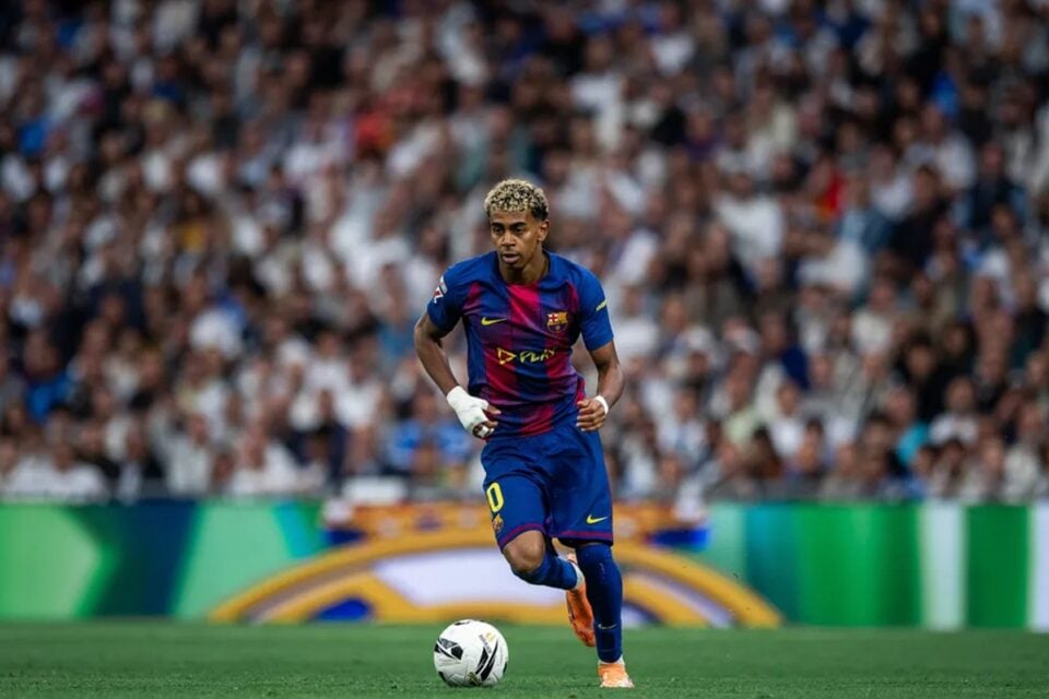 Lamine Yamal em jogo do Barcelona