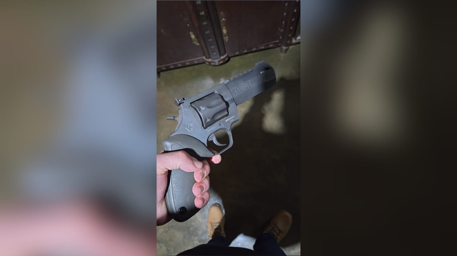 Imagem da arma apreendida