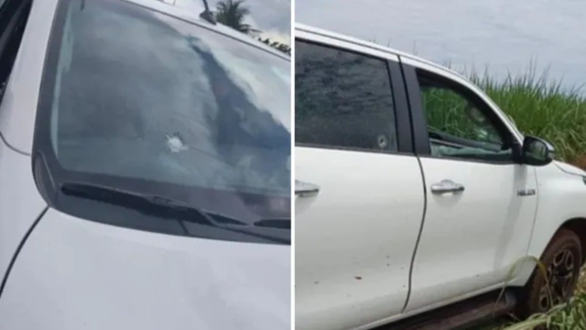 Carro em que as vítimas estavam