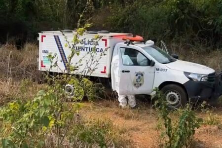 Imagem do local onde o corpo foi encontrado