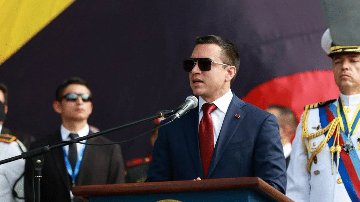 Presidente do Equador declara estado de exceção e suspende direito à reunião em parte do país (Foto: Instagram/Daniel Noboa)