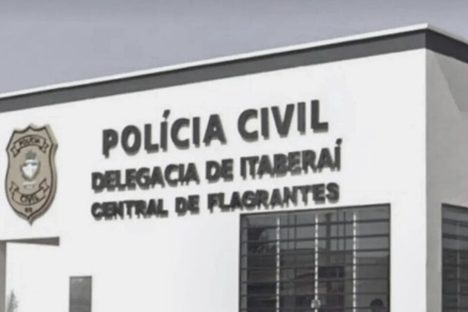 Fachada da delegacia de Itaberaí