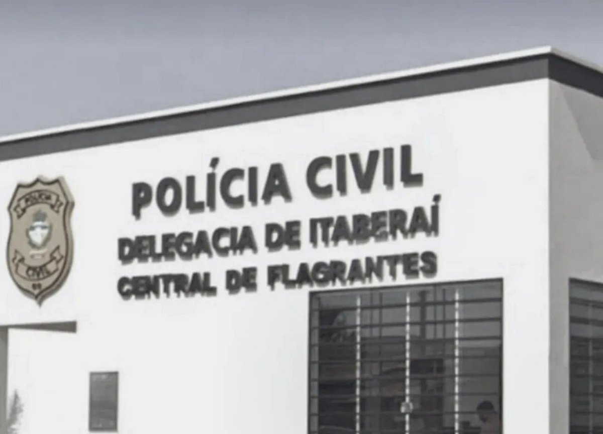 Fachada da delegacia de Itaberaí
