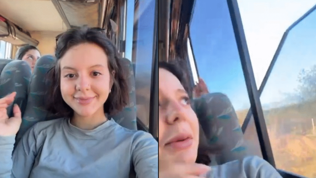 Imagem no momento do incidente