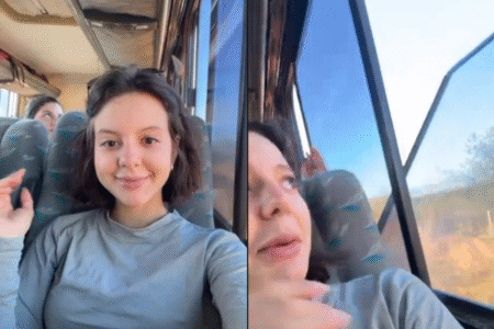 Imagem no momento do incidente