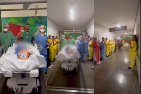 Ato ocorreu antes da 305ª captação de órgãos realizada no Hugol (Foto: Hugol)