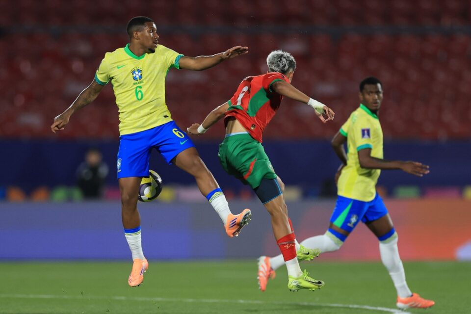 Partida entre a seleção brasileira e o Marrocos na Copa do Mundo Sub-20