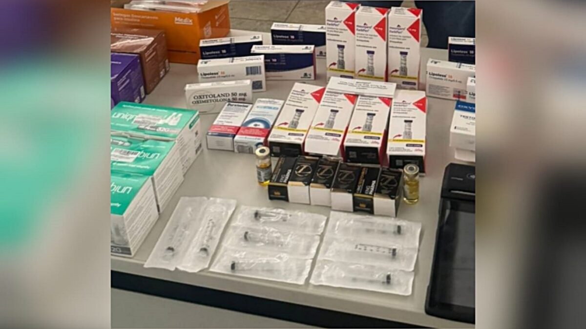 Imagem do material apreendido