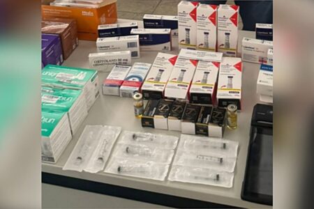 Imagem do material apreendido