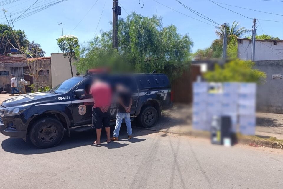 Imagem dos homens presos