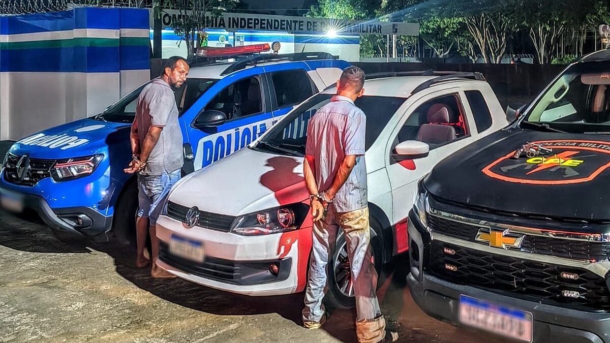 Dupla é presa após “se antecipar” e atirar em rival em distribuidora de bebidas em Hidrolândia