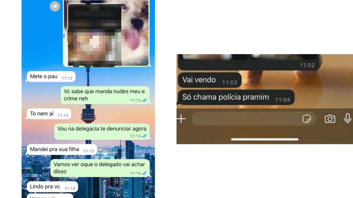 Imagem prints da conversa