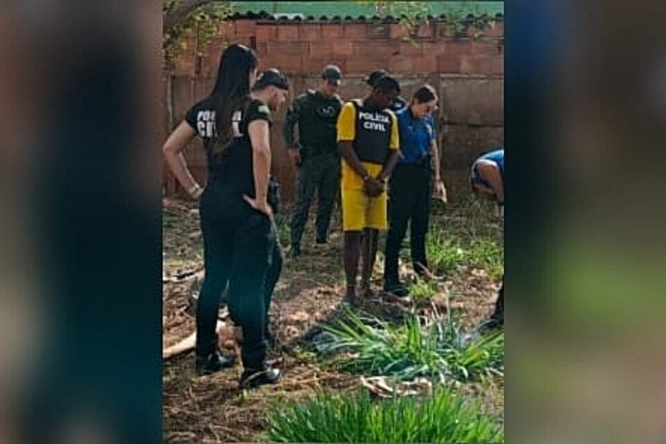 Imagem do Rildo no local do crime