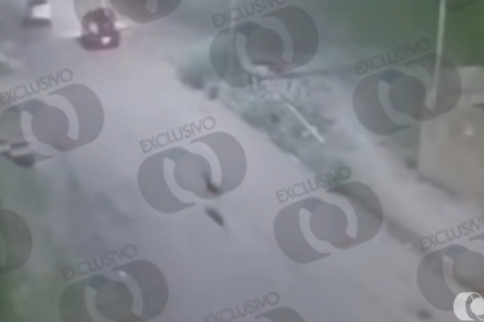 Imagens de câmeras de segurança registraram o crime