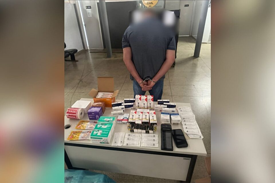 Imagem do homem preso