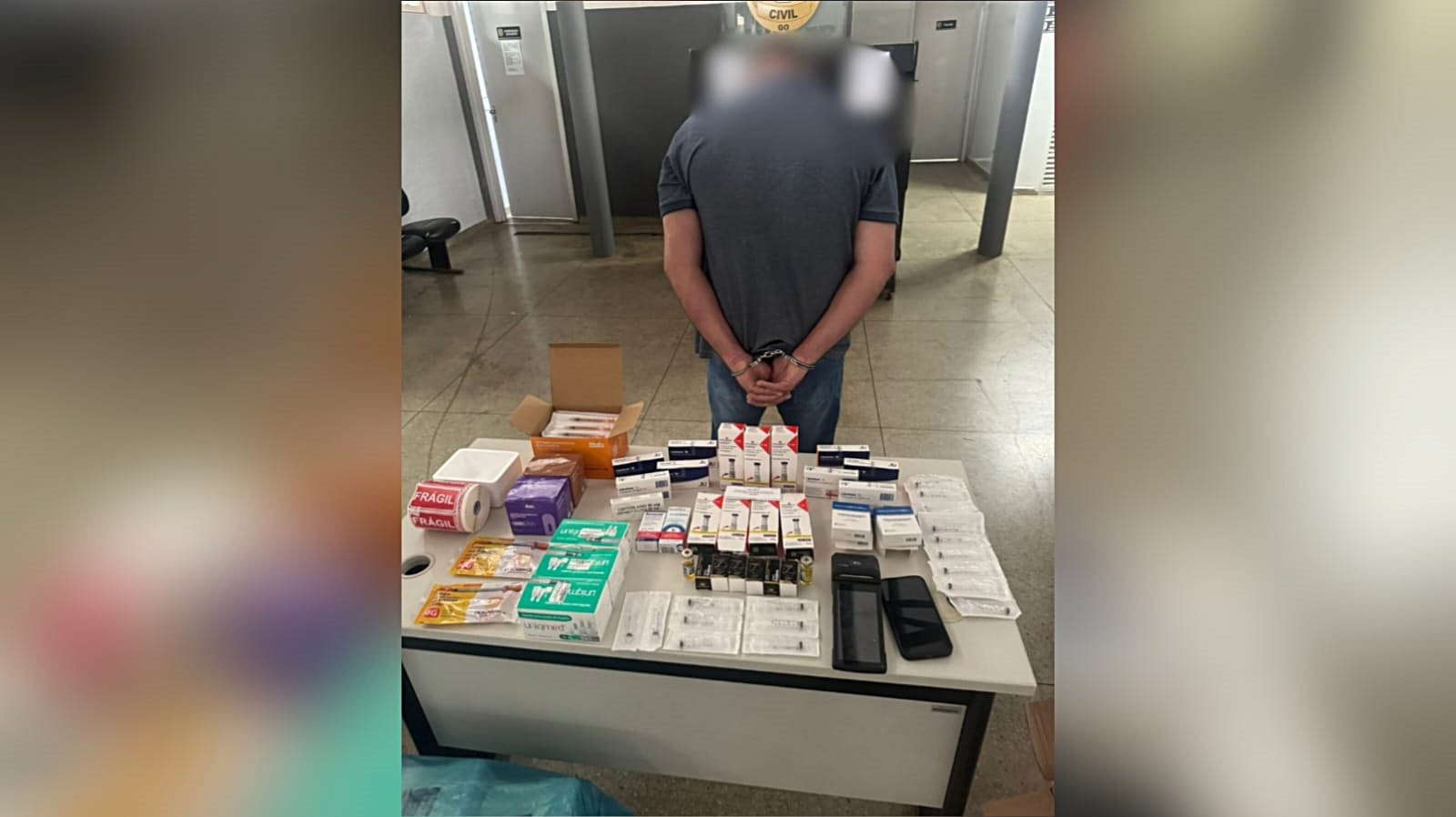 Imagem do homem preso