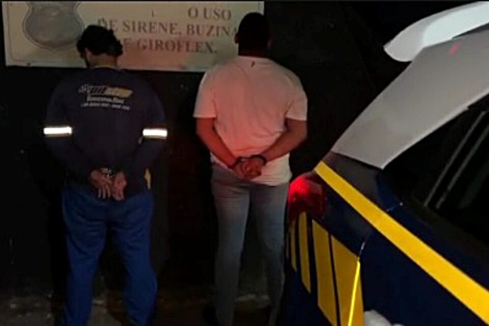 Imagem dos homens presos