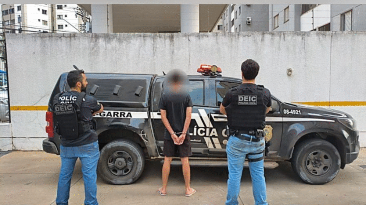 Preso por aplicar golpe contra idoso (Foto: Divulgação/PCGO)