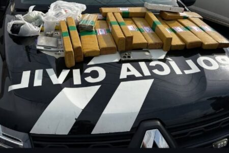 Homem é preso em flagrante com R$ 450 mil em drogas em Pires do Rio