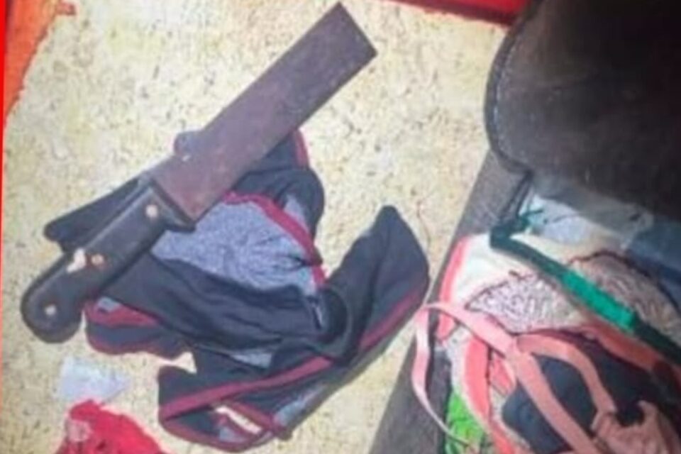 Homem que matou esposa a golpes de facão é preso após denúncia da mãe