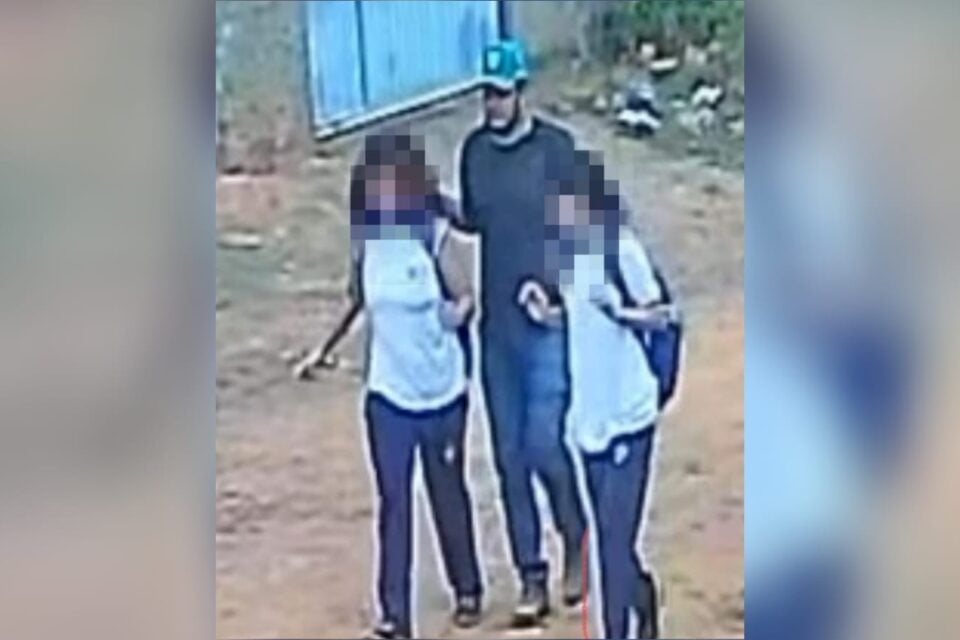 Imagem das câmeras de segurança