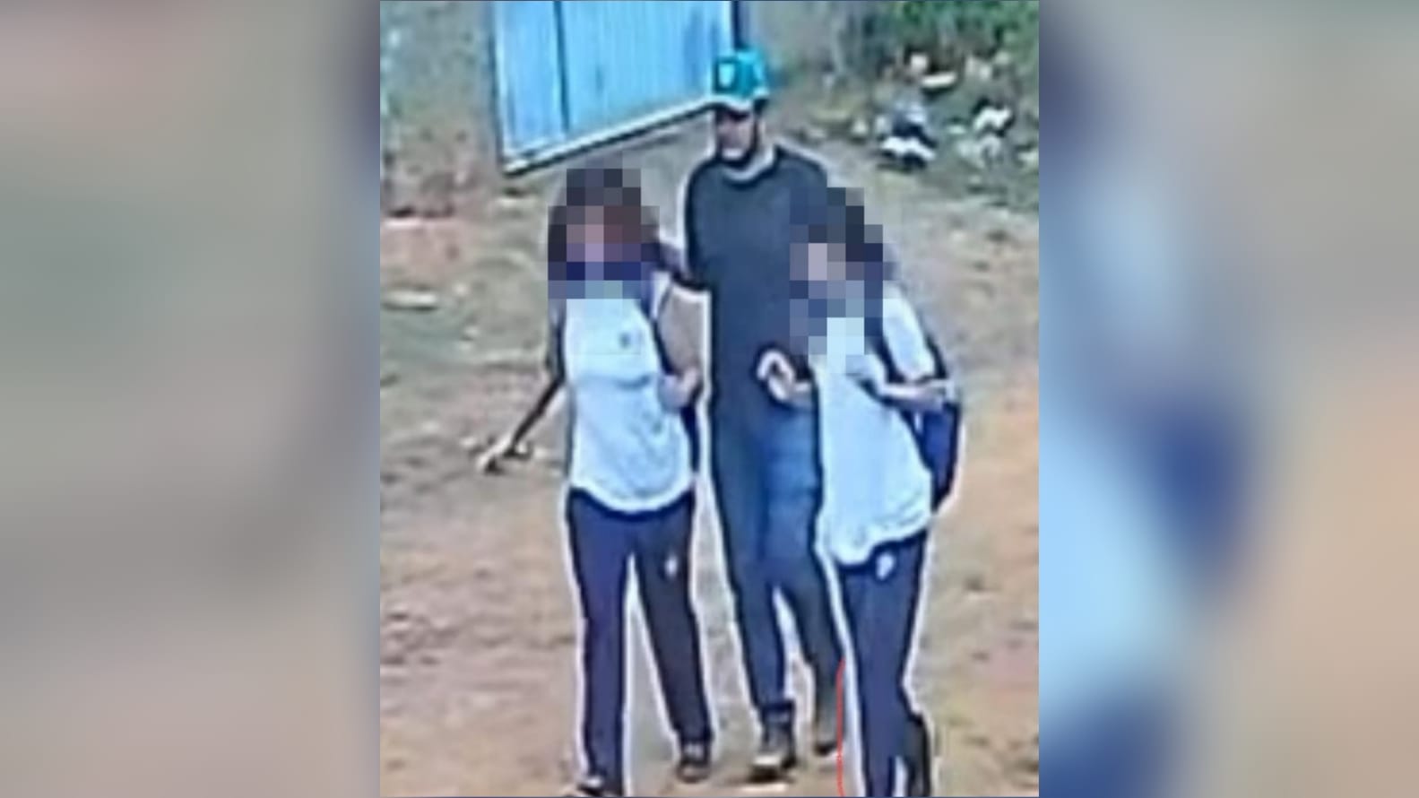 Imagem das câmeras de segurança