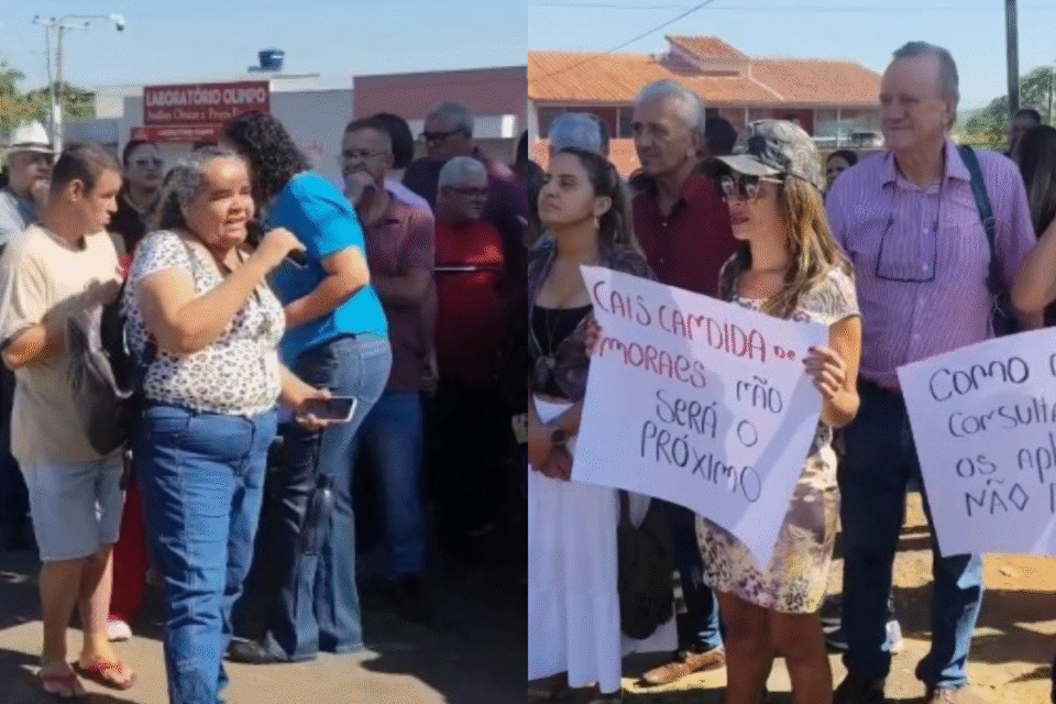 Imagens do protesto