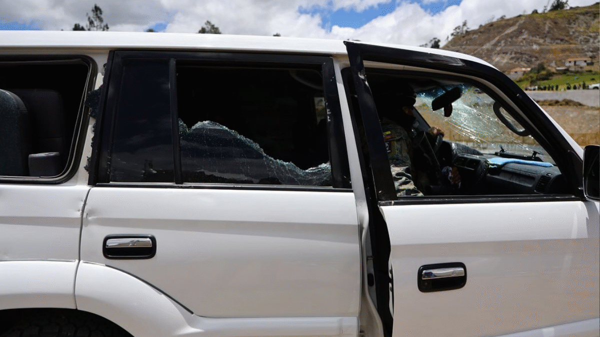 Carro do presidente do Equador é atacado, e cinco são detidos (Foto: Governo do Equador)