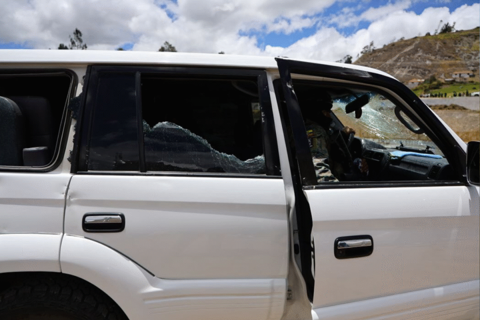 Carro do presidente do Equador é atacado, e cinco são detidos (Foto: Governo do Equador)