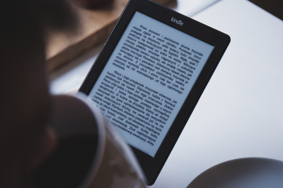 Imagem de um kindle