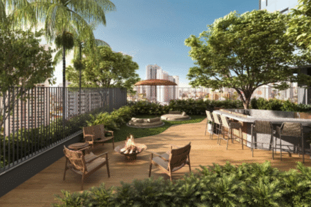 Goiânia ganha um jardim elevado a 50 metros de altura no novo compacto de luxo da Consciente )Foto: Divulgação)