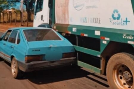 Motorista embriagado bate em caminhão de lixo em Jataí