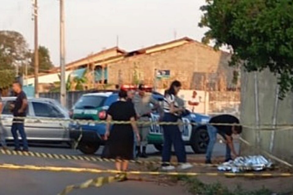 Imagem da cena do crime