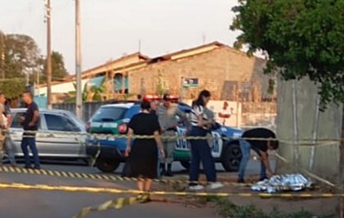 Imagem da cena do crime