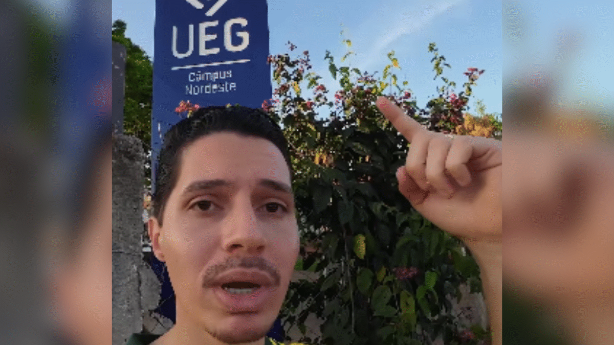 Estudante expulso da UnB após denunciar 'doutrinação' se matricula na UEG (Foto: Reprodução)