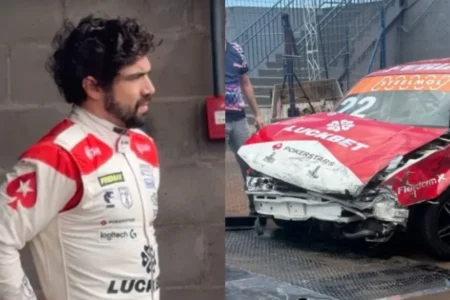 Caio Castro sofre acidente durante treino para corrida