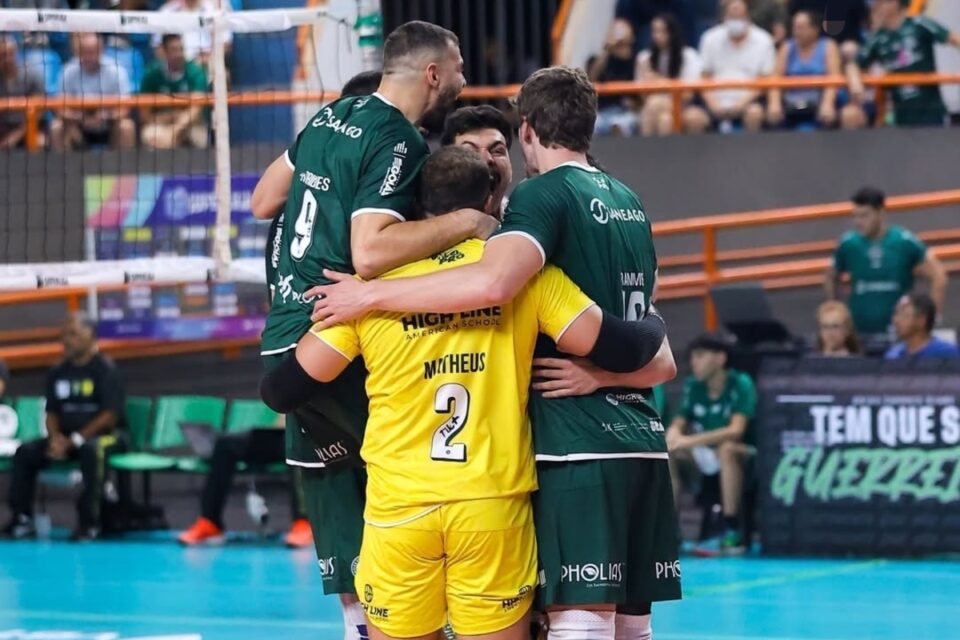 Jogadores do Goiás Vôlei
