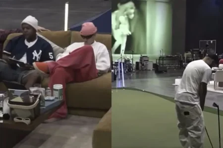 Justin Bieber assiste à pegadinha do Programa Silvio Santos em live com amigos; veja vídeo