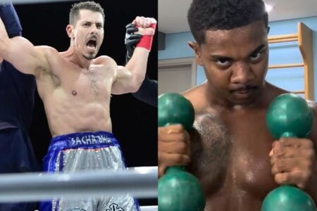 Ex-Fazenda e Ex-BBB participaram do Fight Music Show Vídeo: Sacha Bali comenta vitória em luta contra Davi Brito: 'Mereceu tomar pau'