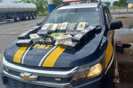 Preso em Morrinhos, passageiro de ônibus diz que levaria 53 kg de cocaína de SP para Goiânia