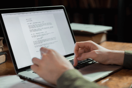 Imagem de uma pessoa estudando