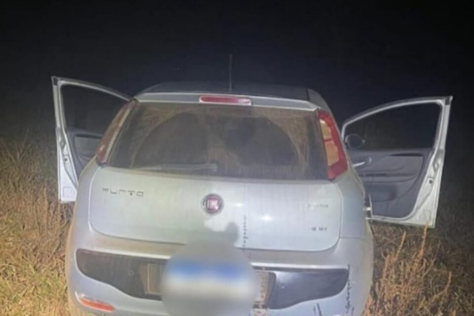 Imagem do carro usado no sequestro