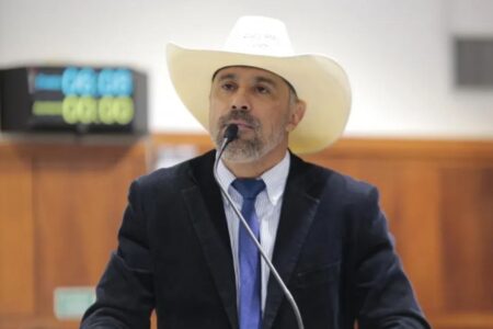 'Espíritos do demônio': Amauri Ribeiro critica exposição na Assembleia Legislativa de Goiás (Foto: Alego)