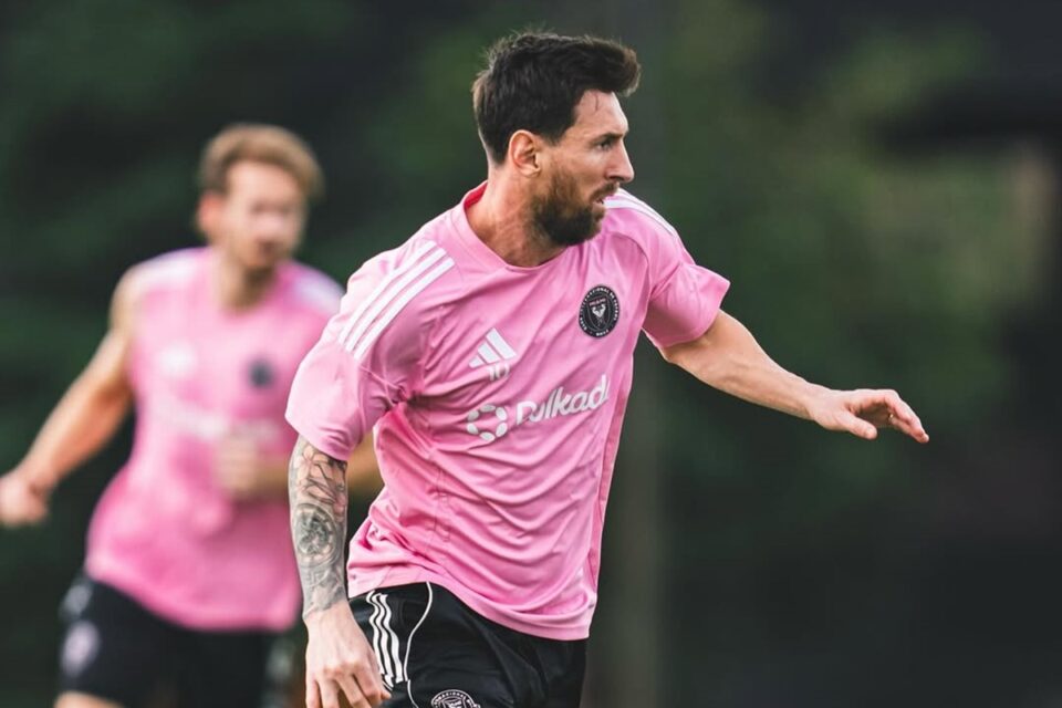 Messi em treino pelo Inter Miami